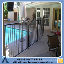 Powder Coated Steel Al aire libre Usado Pool Fence Factory Supply